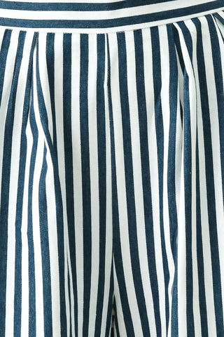 PORTSIDE STRIPE WOVEN WIDE LEG PANTS - Glamourous Grace