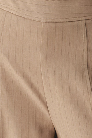 MOCHA MOMENT PINSTRIPE WIDE LEG PANTS