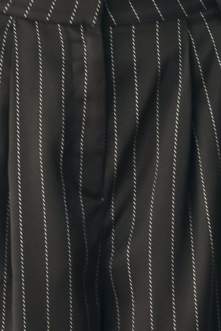 CITY AFTER DARK STRIPED WIDE LEG PANTS