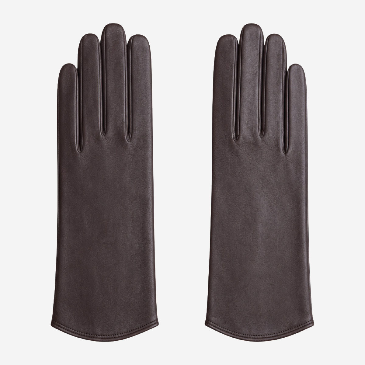 FS02Z (darkbrown) - Women’s unlined Italian lambskin leather gloves - Glamourous Grace