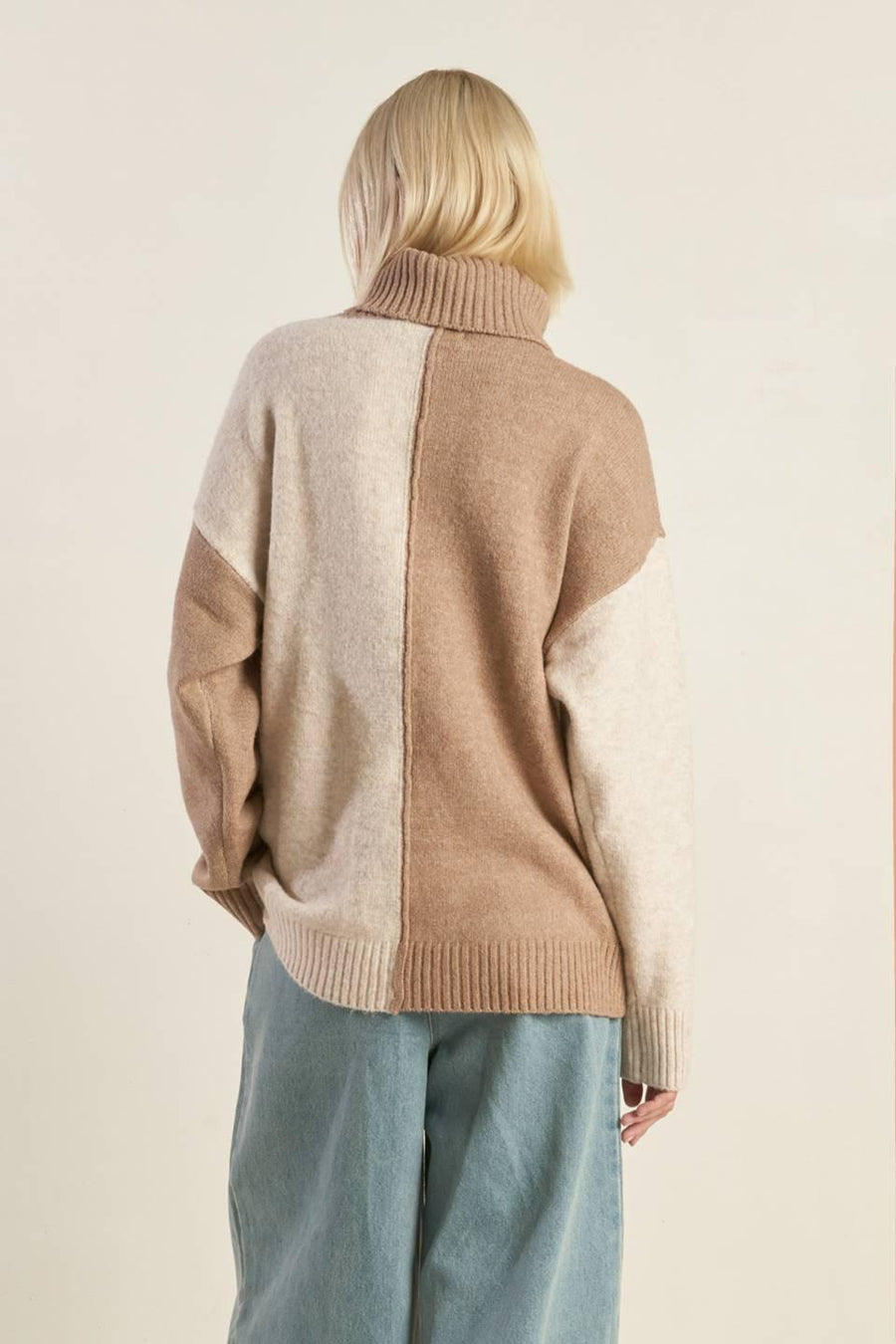 MIXED EMOTIONS COLORBLOCKED SWEATER TOP - Glamourous Grace