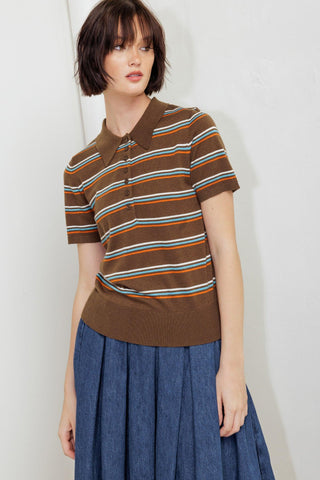 PRETTY IN PARADISE POLO TOP - Glamourous Grace