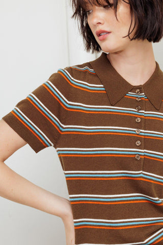 PRETTY IN PARADISE POLO TOP - Glamourous Grace
