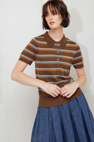 PRETTY IN PARADISE POLO TOP - Glamourous Grace