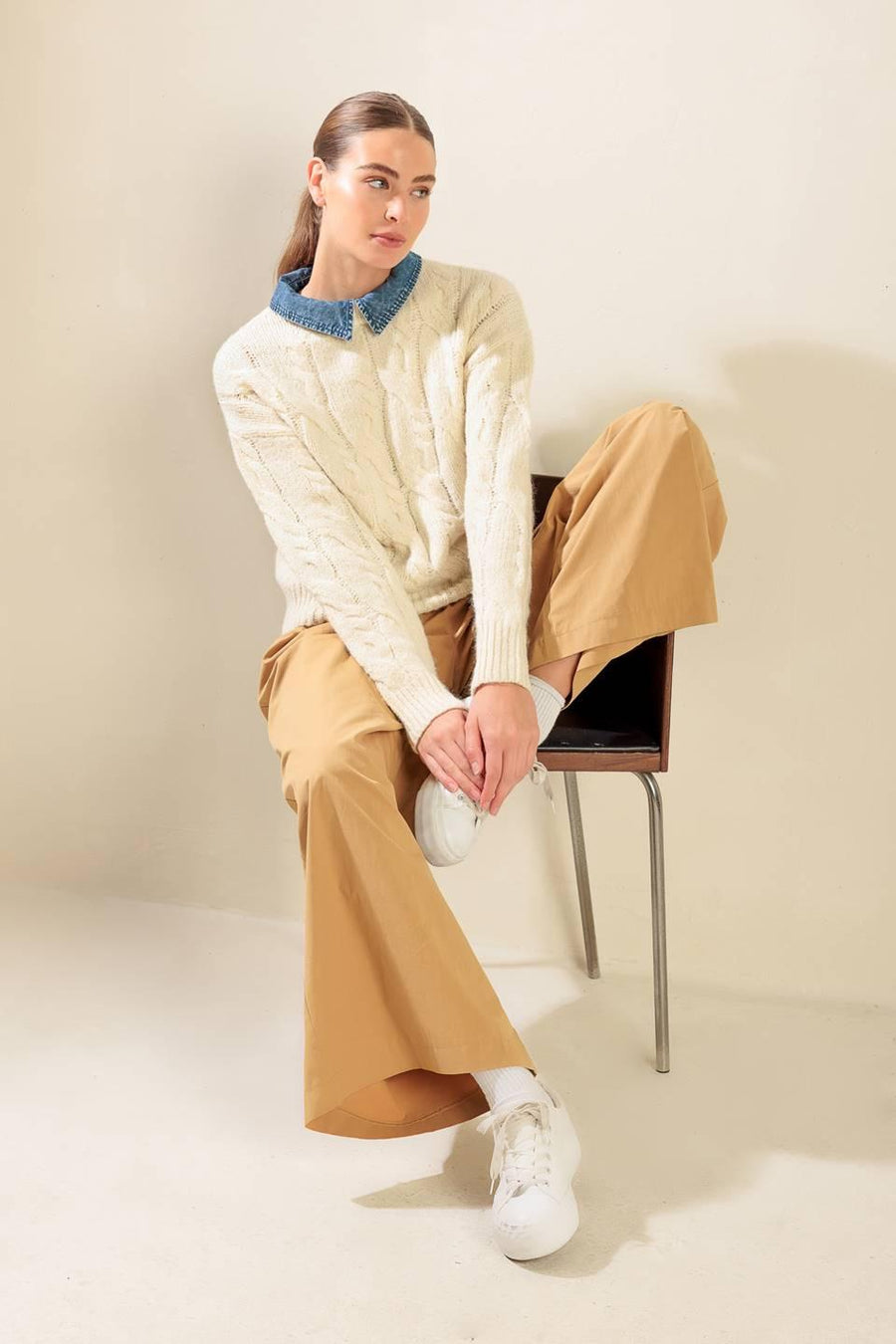 TOTALLY SMITTEN PULLOVER SWEATER TOP - Glamourous Grace