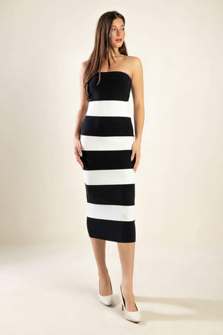 ROMANTIC AFTERNOON SWEATER MIDI TUBE DRESS - Glamourous Grace