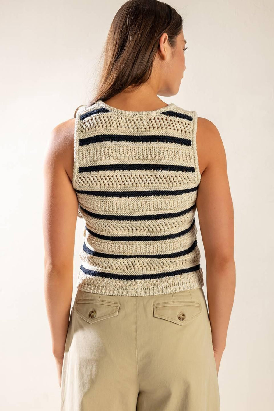 INTO THE NATURAL SWEATER KNIT VEST - Glamourous Grace