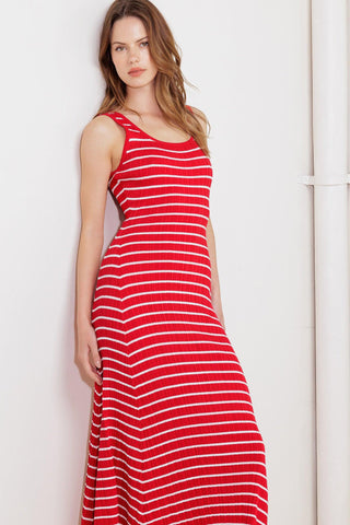SOFT SIDE OF RED KNIT MIDI DRESS - Glamourous Grace