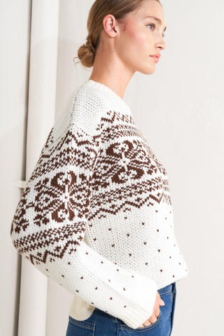 SNOWFLAKE GLAM PULLOVER SWEATER TOP - Glamourous Grace