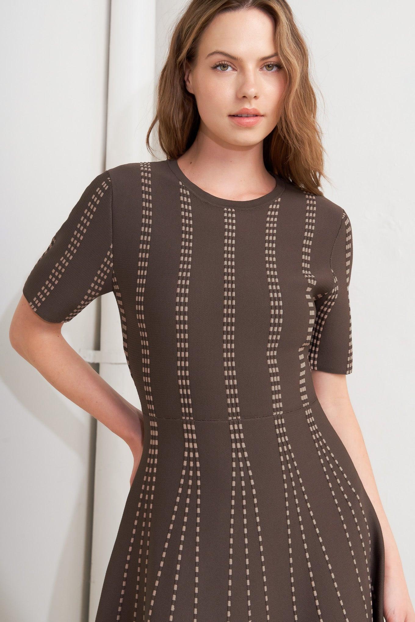DOT DANCE SWEATER KNIT MIDI DRESS - Glamourous Grace