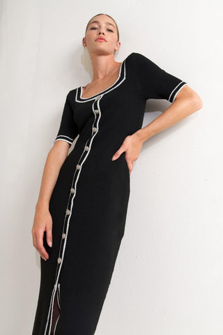 MODERN CLASSIC SWEATER KNIT MIDI DRESS - Glamourous Grace