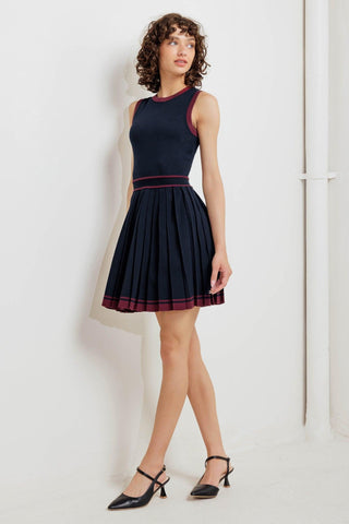 BERRY STRIPE SWEATER MINI DRESS - Glamourous Grace