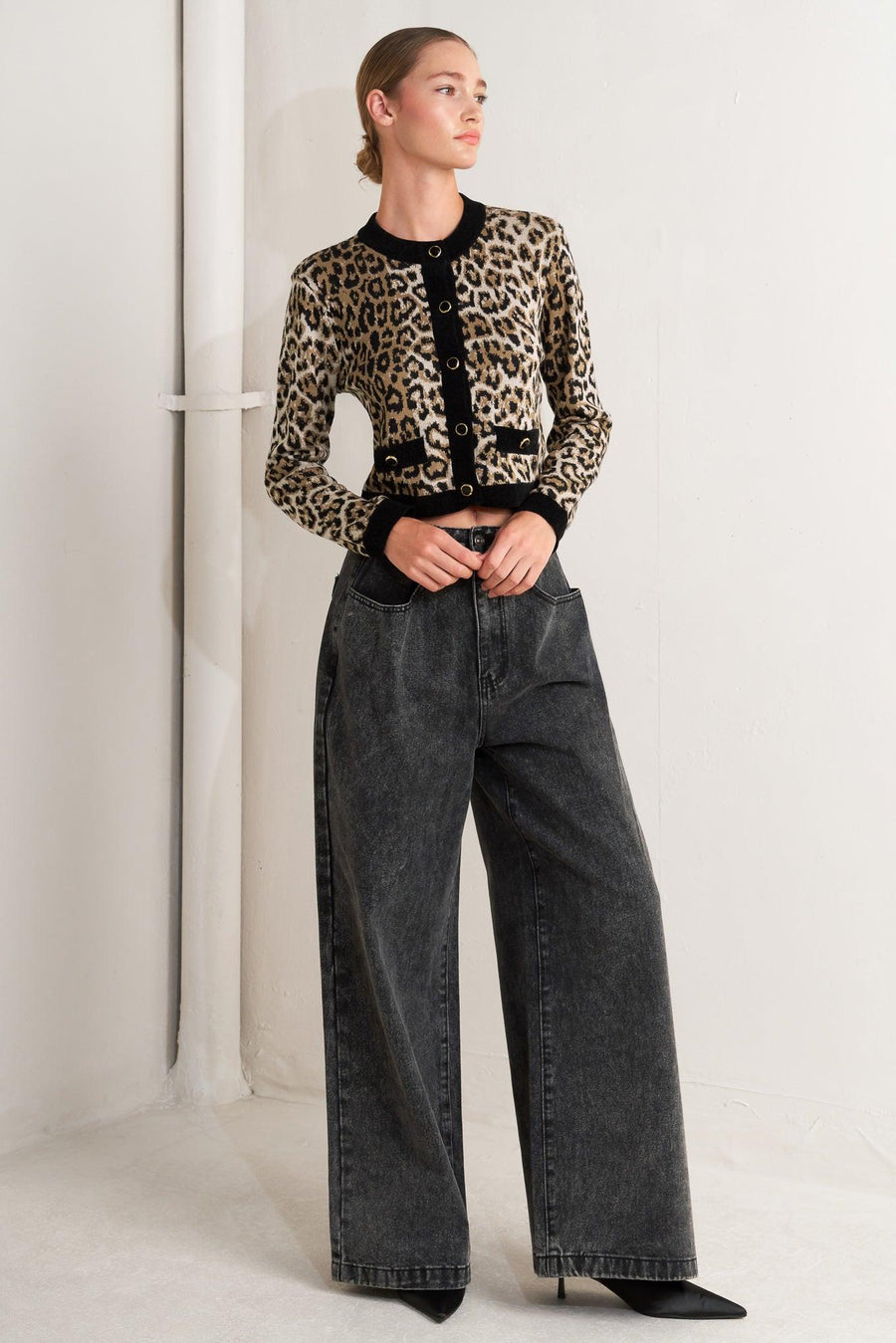 URBAN GODDESS LEOPARD SWEATER CARDIGAN - Glamourous Grace