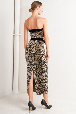 WILD ROMANCE LEOPARD KNIT MIDI DRESS - Glamourous Grace