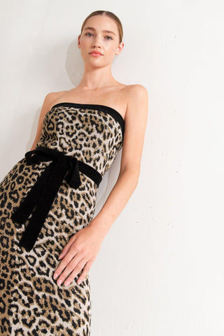 WILD ROMANCE LEOPARD KNIT MIDI DRESS - Glamourous Grace