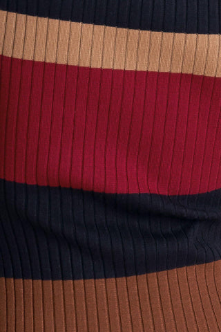 FALL RHYTHM COLOR BLOCKED MIDI SWEATER DRESS - Glamourous Grace