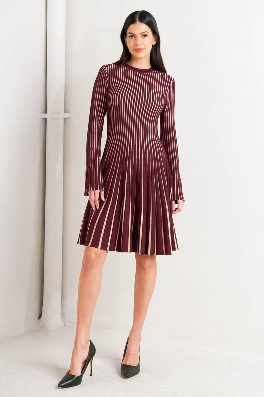 VERTICAL GRACE SWEATER MINI DRESS - Glamourous Grace