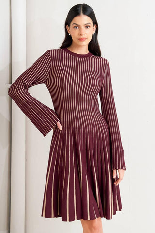 VERTICAL GRACE SWEATER MINI DRESS - Glamourous Grace