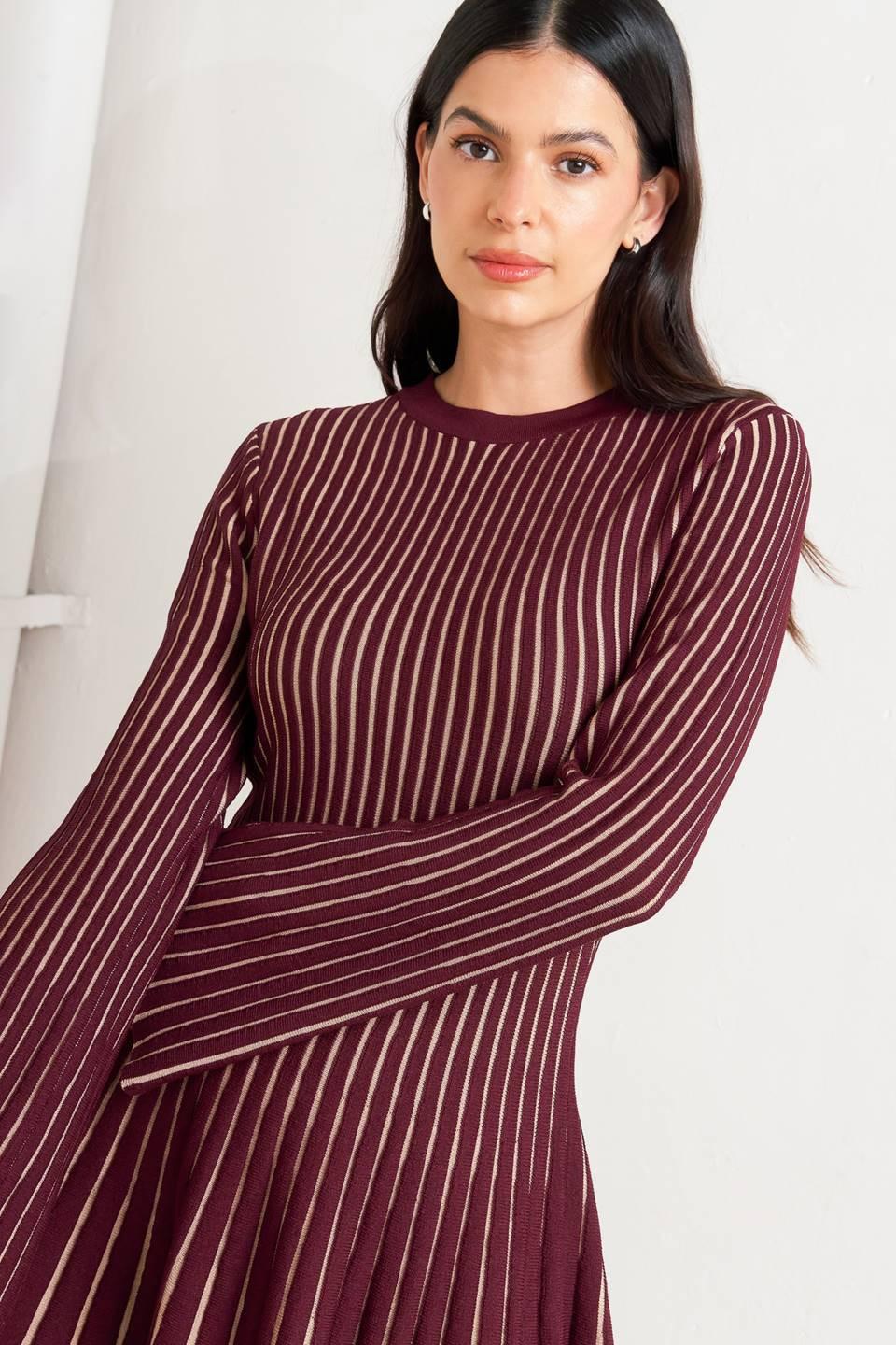 VERTICAL GRACE SWEATER MINI DRESS - Glamourous Grace