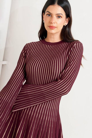 VERTICAL GRACE SWEATER MINI DRESS - Glamourous Grace