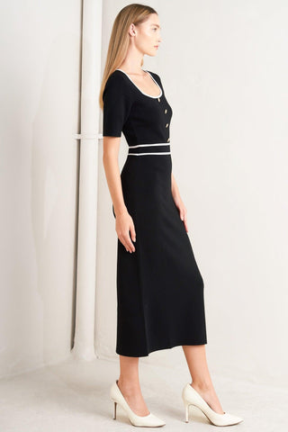 ELEGANT FRAME SWEATER KNIT MIDI DRESS - Glamourous Grace