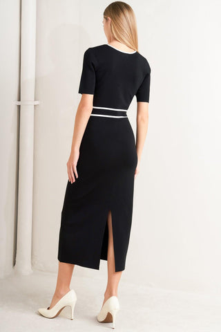 ELEGANT FRAME SWEATER KNIT MIDI DRESS - Glamourous Grace