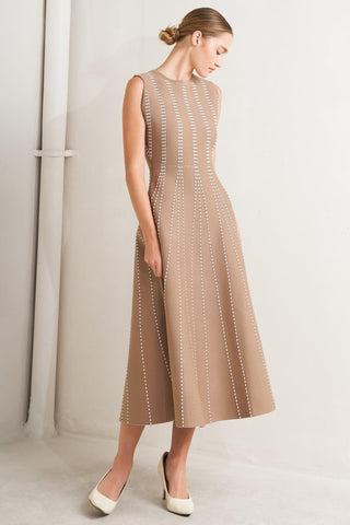 PERFECTLY POISED JACQUARD SWEATER MIDI DRESS - Glamourous Grace