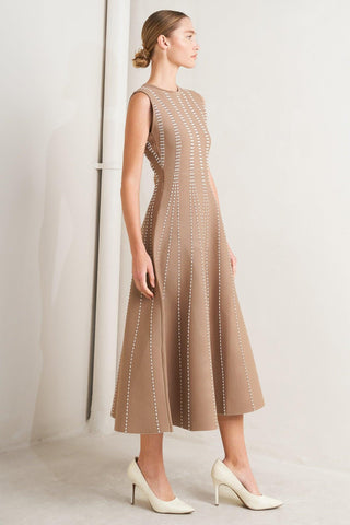 PERFECTLY POISED JACQUARD SWEATER MIDI DRESS - Glamourous Grace