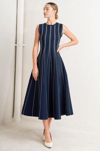 PERFECTLY POISED JACQUARD SWEATER MIDI DRESS - Glamourous Grace