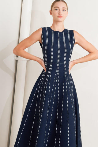 PERFECTLY POISED JACQUARD SWEATER MIDI DRESS - Glamourous Grace