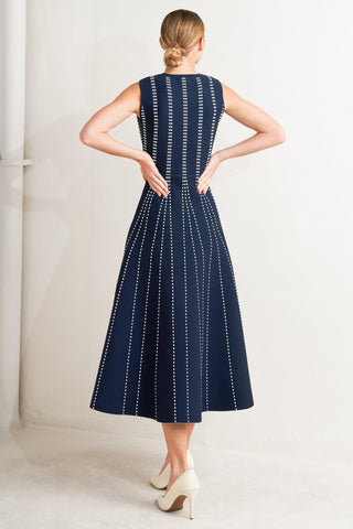 PERFECTLY POISED JACQUARD SWEATER MIDI DRESS - Glamourous Grace