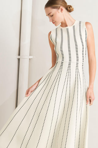 PERFECTLY POISED JACQUARD SWEATER MIDI DRESS - Glamourous Grace