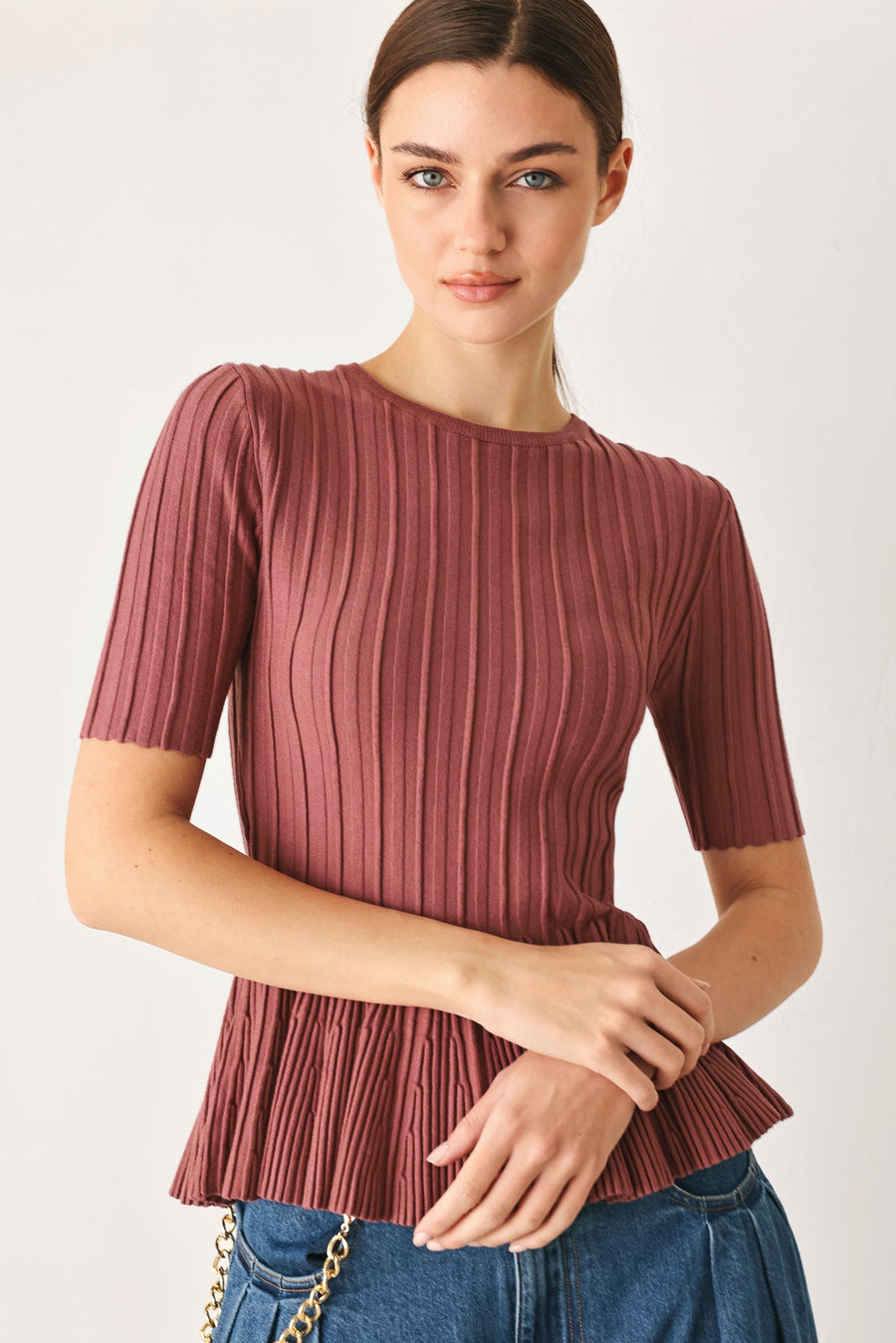 SOFT GIRL SWEATER KNIT TOP - Glamourous Grace