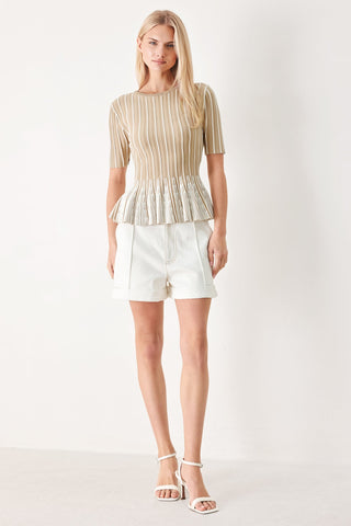 EASY SUMMER STRIPE SWEATER KNIT TOP - Glamourous Grace