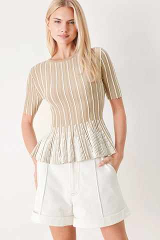 EASY SUMMER STRIPE SWEATER KNIT TOP - Glamourous Grace