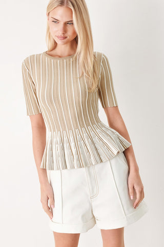 EASY SUMMER STRIPE SWEATER KNIT TOP - Glamourous Grace