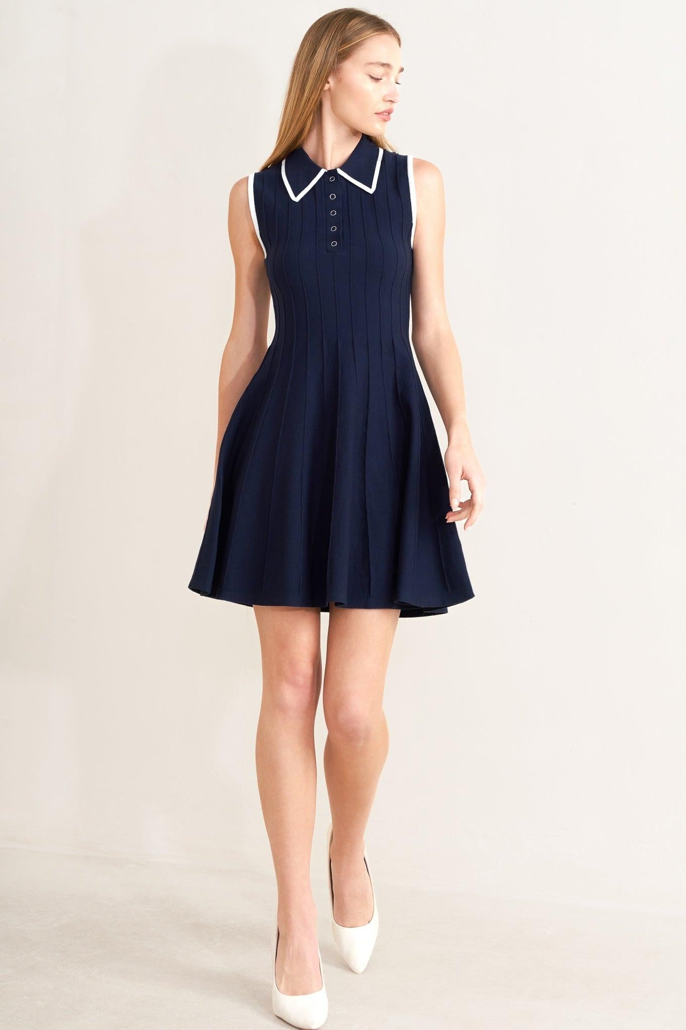 MEET ME IN PARIS SWEATER KNIT MINI DRESS - Glamourous Grace