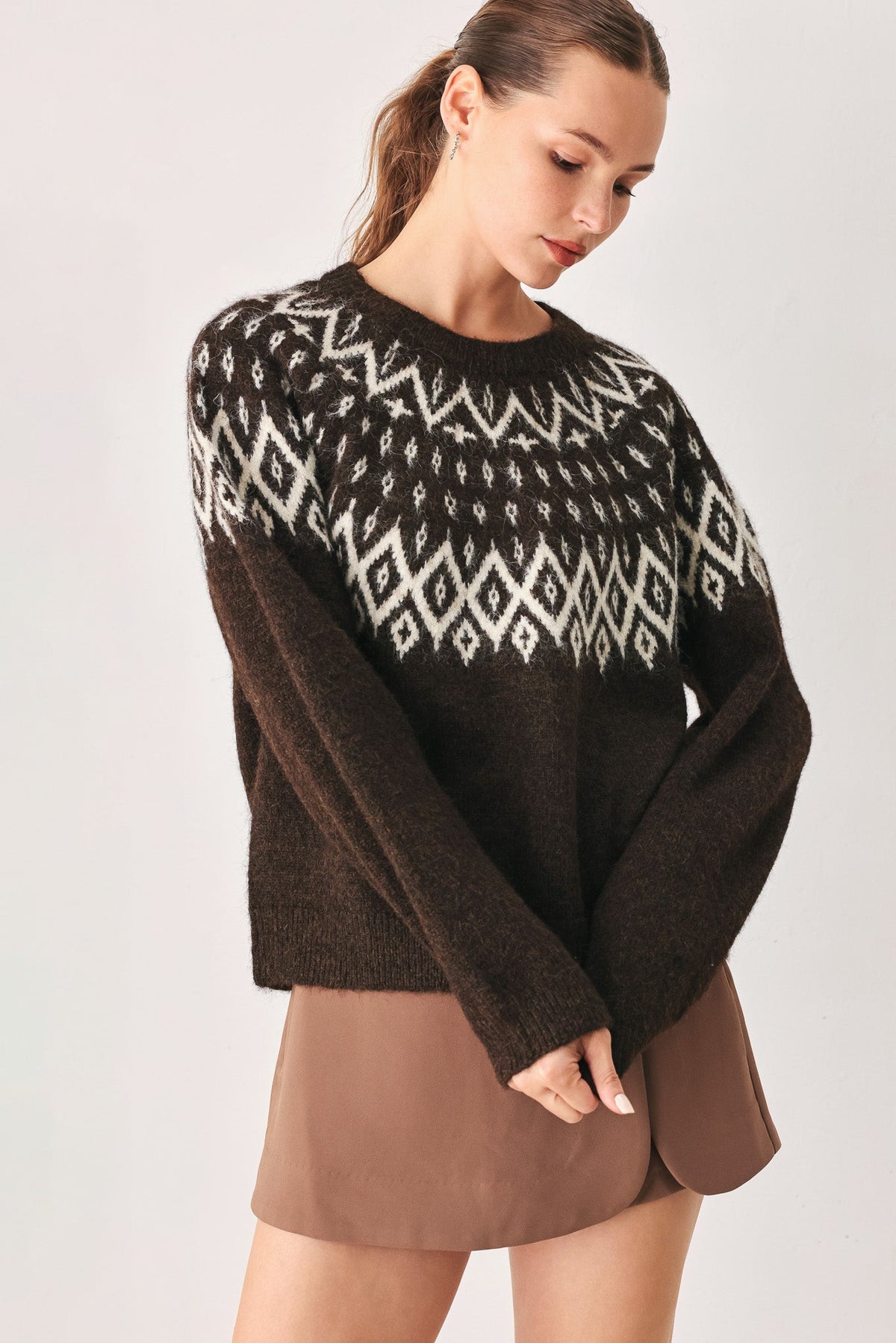 CABIN LIGHT SERENADE SWEATER KNIT PULLOVER TOP - Glamourous Grace
