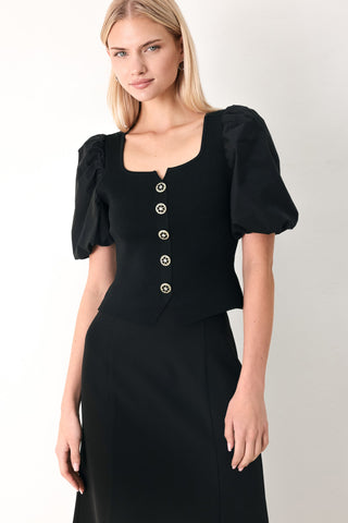 HEARTS ON YOU SWEATER KNIT TOP - Glamourous Grace
