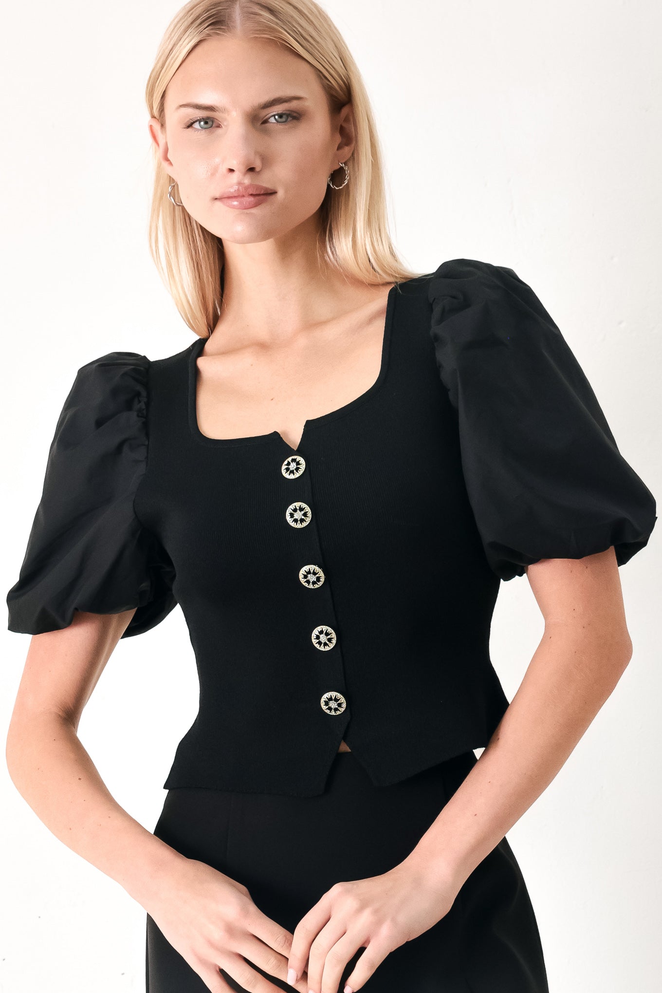 HEARTS ON YOU SWEATER KNIT TOP - Glamourous Grace
