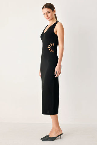 MODERN BLOOM SWEATER MIDI DRESS