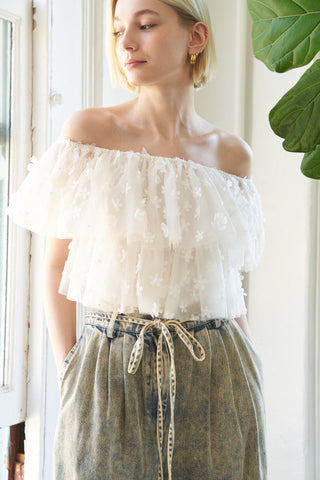 LOVE GALORE EMBELLISHED TOP - Glamourous Grace