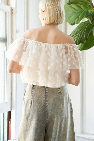 LOVE GALORE EMBELLISHED TOP - Glamourous Grace