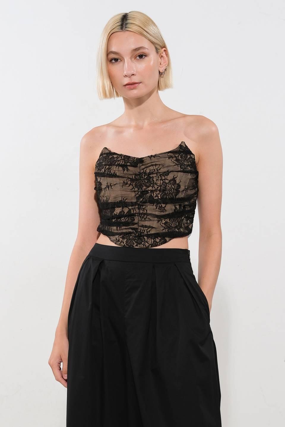 BE THE EXCEPTION LACE CROP TOP - Glamourous Grace