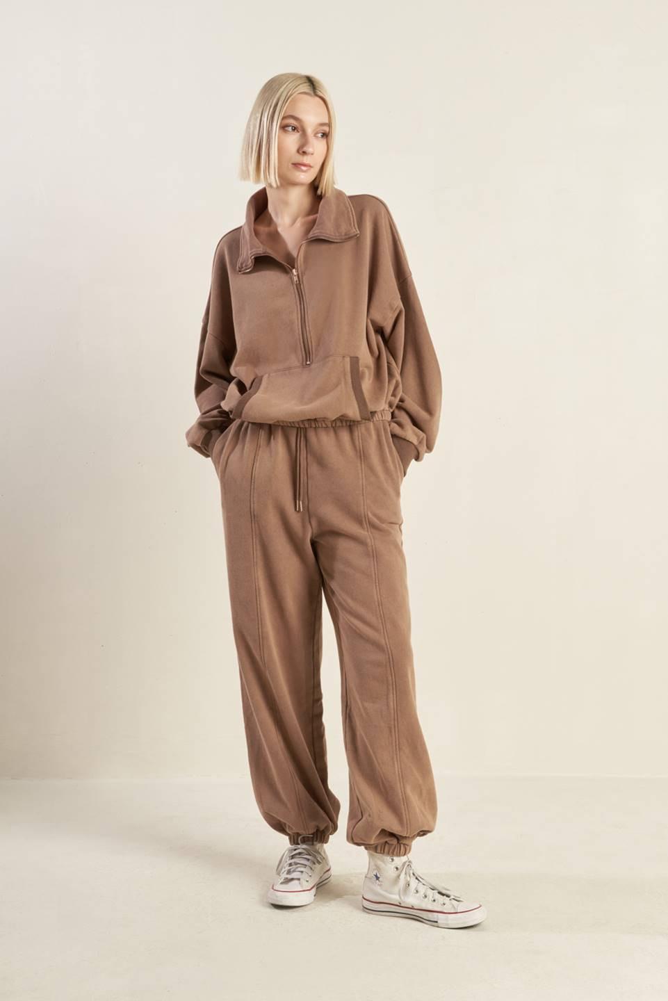DELIGHTFUL DRAPE FRENCH TERRY SWEATSHIRT - Glamourous Grace