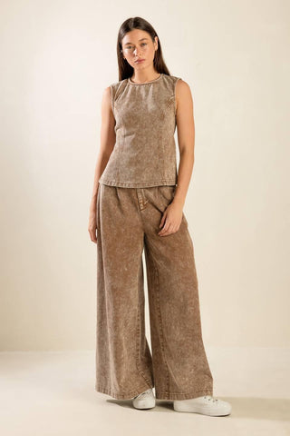SAFE TO SAY TWILL TOP - Glamourous Grace