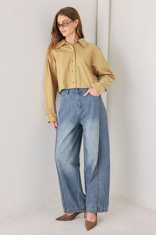 THE BEST OPTION WOVEN TOP