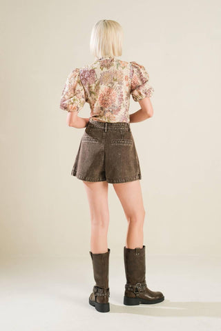 SLEEK SIMPLICITY WOVEN TOP - Glamourous Grace