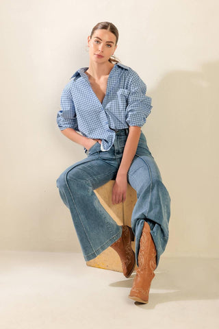 AWAITING LOVE WOVEN TOP - Glamourous Grace