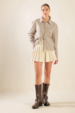 AWAITING LOVE WOVEN TOP - Glamourous Grace